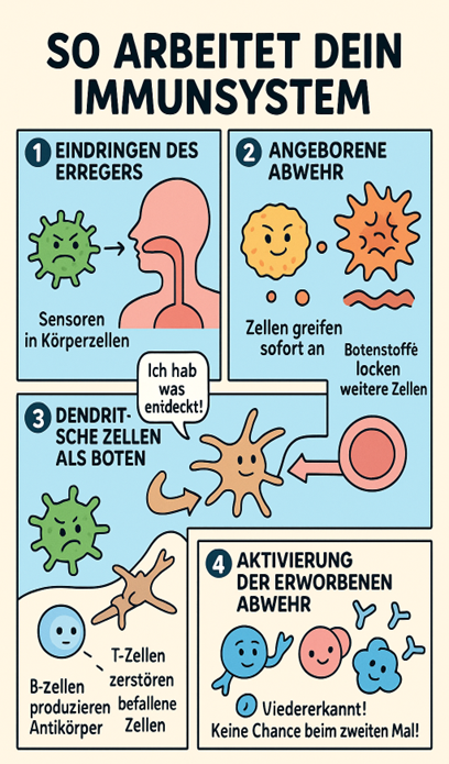 So arbeitet das Immunsystem