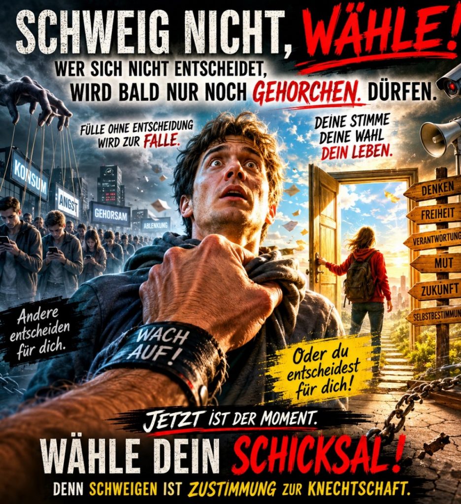 SCHWEIG NICHT, WÄHLE!
